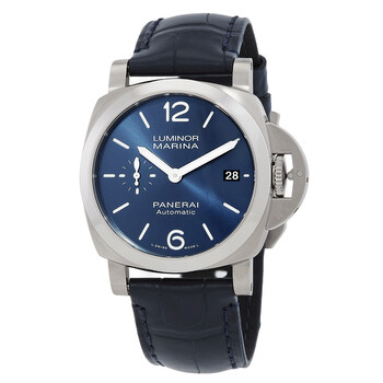 Pre-owned Panerai Luminor Automatic Blue Dial Men's Watch PAM01270