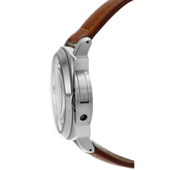 Pre-owned Panerai Luminor Base Logo Acciaio White Dial Men's Watch PAM00630