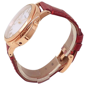 Pre-owned Panerai Luminor Due Goldtech™ Madreperla White Mother of Pearl Dial Unisex Watch PAM01280