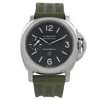 Pre-owned Panerai Luminor Marina Black Dial Men's Watch PAM00005