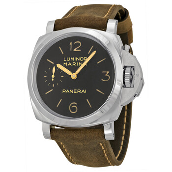 Pre-owned Panerai Luminor Marina Black Dial Men's Watch PAM00422