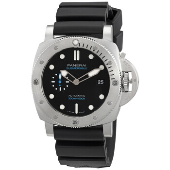 Pre-owned Panerai Luminor Submersible 1950 Automatic Black Dial Men's Watch PAM01305