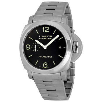 Pre-owned Panerai Luminora Marina 1950 3 Days Automatic Black Dial Men's Watch PAM00328 Pre-owned Panerai Luminora Marina 1950 3 Days Automatic Black Dial Men's Watch PAM00328