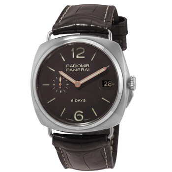 Pre-owned Panerai Radiomir 8 Days Brown Dial Men's Watch PAM00346