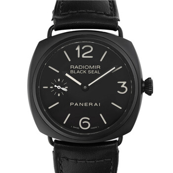 Pre-owned Panerai Radiomir Black Seal Black Dial Men's Watch PAM00292