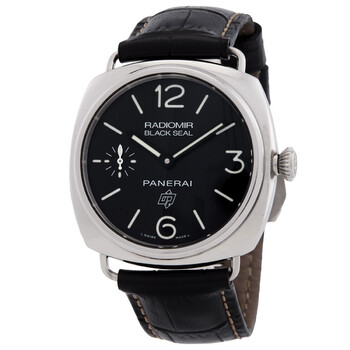 Pre-owned Panerai Radiomir Hand Wind Chronometer Black Dial Men's Watch PAM00380