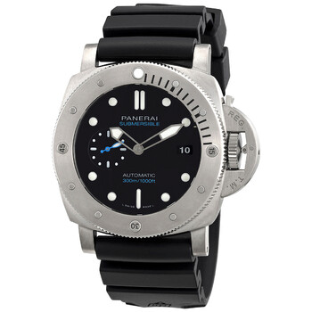 Pre-owned Panerai Submersible 47mm Automatic Black Dial Men's Watch PAM02305