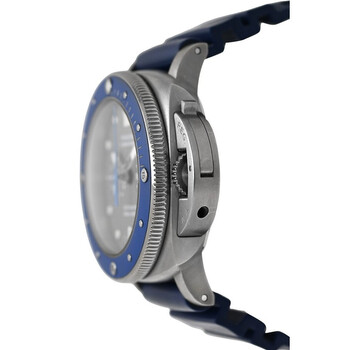 Pre-owned Panerai Submersible Chrono Guillaume Nery Edition Chronograph Shark Grey Dial Men's Watch PAM00982