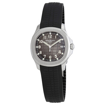 Pre-owned Patek Philippe Aquanaut Black embossed Dial Men's Watch 5167A-001