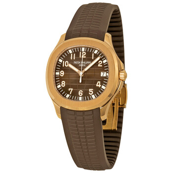 AMSOH Per Patek Philippe Aquanaut 5167A-001 cinturino in gomma da 21 mm con perni metallici (colore: marrone, dimensioni: fibbia argentata AMSOH Per Patek Philippe Aquanaut 5167A-001 cinturino in gomma da 21 mm con perni metallici (colore: marrone, dimensioni: fibbia argentata