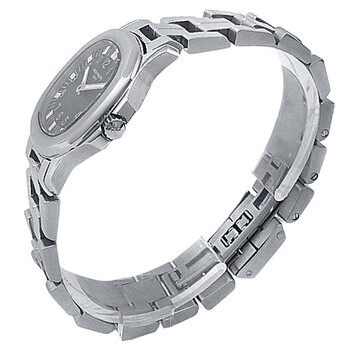 Pre-owned Patek Philippe Aquanaut Quartz Black Dial Ladies Watch 4960/1A-001