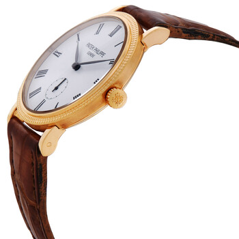 Pre-owned Patek Philippe Calatrava 31mm Hand Wind White Dial Ladies Watch 7119G