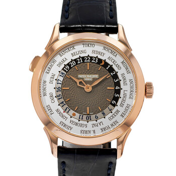 Pre-owned Patek Philippe Complications GMT Charcoal Grey Dial Men's Watch 5230R-012