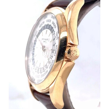 Pre-owned Patek Philippe Complications GMT Silver Dial Men's Watch 5130R-018