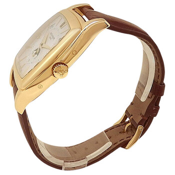 Pre-owned Patek Philippe Gondolo GMT Automatic Moon Phase Silver Dial Men's Watch 5135J-001