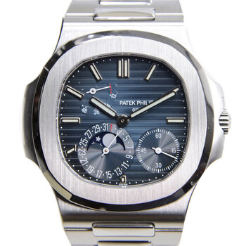 Pre-owned Patek Philippe Nautilus Blue Dial Men's Watch 5712/1A-001