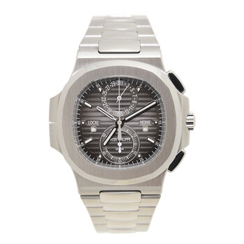 Pre-owned Patek Philippe Nautilus Chronograph Black Gradated Dial Men's Watch 5990-1A-001