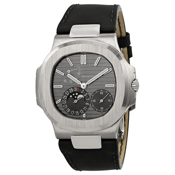 Pre-owned Patek Philippe Nautilus Slate Grey Dial Men's Watch 5712G-001
