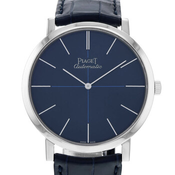 Pre-owned Piaget Altiplano Blue Dial Men's Watch G0A42105