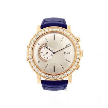 Pre-owned Piaget Altiplano Double Jeu Hand Wind Diamond Silver Dial Men's Watch GOA32151