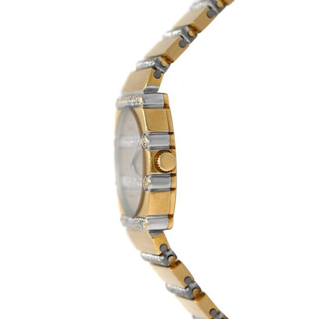 Pre-owned Piaget Polo 861C705 Diamonds Quartz Gold Dial Ladies Watch 861C705