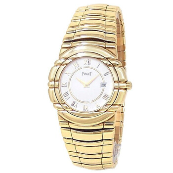 Pre-owned Piaget Tanagra Quartz White Dial Ladies Watch 17041 M 401 D