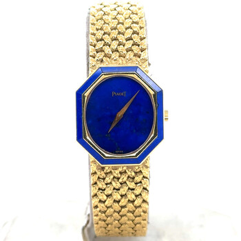 Pre-owned Piaget Vintage Hand Wind Blue Dial Ladies Watch 9341-D2