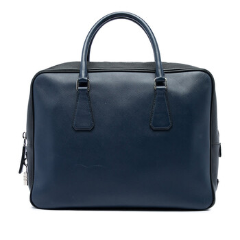 Prada Pre-owned Prada Saffiano Cuir Travel Front Zip Pocket