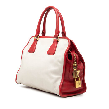 Pre-owned Prada Bicolor Saffiano Handbag Ladies 2I83D7AAWVHULBQE