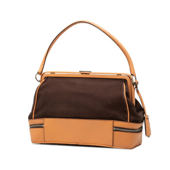 Pre-owned Prada Canvas Canapa Cerniera Frame Doctor Bag SE5YP63IIE6AOHY4