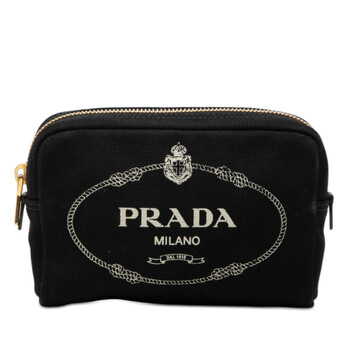 Pre-owned Prada Canvas Canapa Logo Pouch 3MYETJD0YUPF4YPM