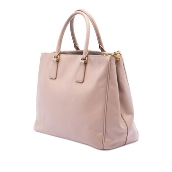 Pre-owned Prada Large Saffiano Lux Galleria Double Zip Satchel B3JAXZ1Z6V32JO6G