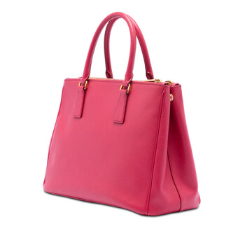 Pre-owned Prada Medium Saffiano Lux Galleria Double Zip Tote 51ABMP663ANKDQ32