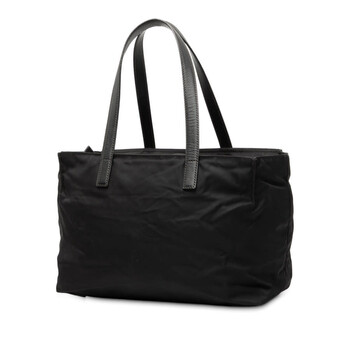 Pre-owned Prada Saffiano Trimmed Tessuto Tote Ladies BAHV2B71KKZEHVAF