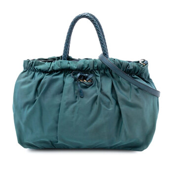 Pre-owned Prada Tessuto Bow Satchel 1ZCADFZ4G6QRRF14