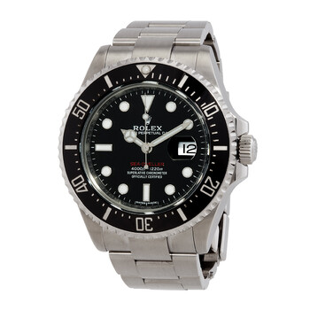 Pre-owned Pre-owned Rolex Oyster Perpetual Automatic Chronometer Black Dial Men's Watch 126600