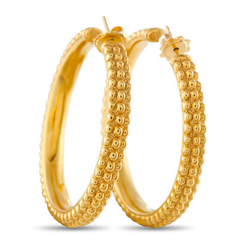 Pre-Owned Roberto Coin 18K Yellow Gold Hoop Earrings VC03 040626