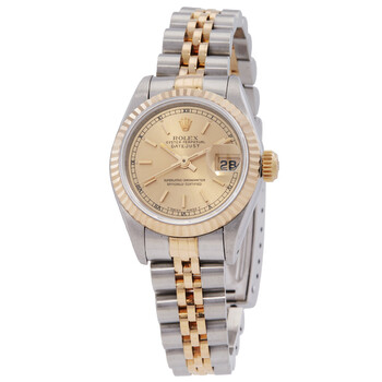 Rolex Pre-owned Rolex Datejust Automatic Gold Dial Ladies Watch