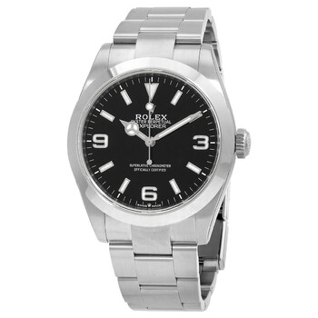 数々の賞を受賞 Rolex Watch Men's Dial Black Automatic Explorer Pre-owned 洋楽