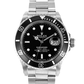 Rolex Pre-Owned Rolex Submariner Black Dial Stainless Steel 