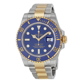 Pre-owned Rolex Submariner Blue Dial Men's Watch 116613LB