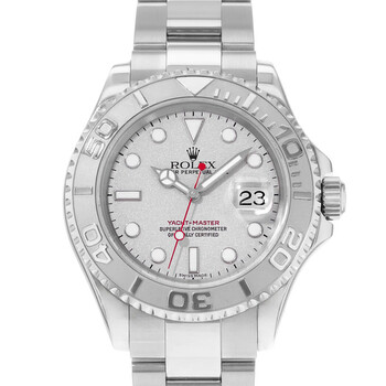 Pre-owned Rolex Yacht-Master 40 Automatic Chronometer Silver Dial Men's Watch 16622 SSO