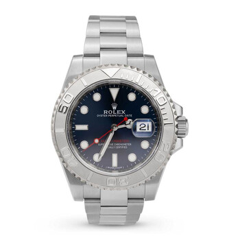 Pre-owned Rolex Yacht-Master Automatic Chronometer Blue Dial Men's Watch 116622 BLSO