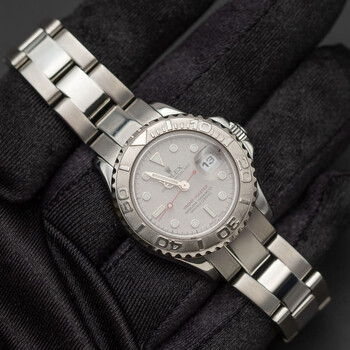 Pre-owned Rolex Yacht-Master Automatic Chronometer Grey Dial Men's Watch 169622 GYSO