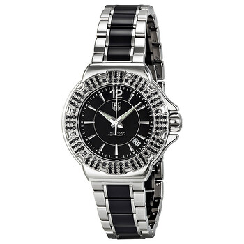 Pre-owned Tag Heuer Formula 1 Black Dial Ladies Watch WAH1216.BA0859