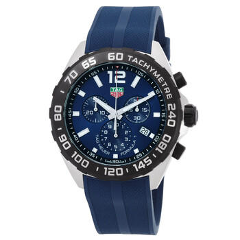 Pre-owned Tag Heuer Formula 1 Chronograph Quartz Blue Dial Men's Watch CAZ101AV.FT8077