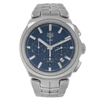 Pre-owned Tag Heuer Link Chronograph Blue Dial Men's Watch CBC2112.BA0603