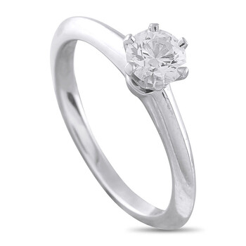 Pre-Owned Tiffany   Co. 18K White Gold 0.43ct Diamond Solitaire Ring TI05 040926 TI05-040926-W-5