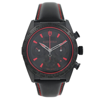 Pre-owned Tudor Fastrider Black Shield Chronograph Automatic Black Dial Men's Watch 42000CR