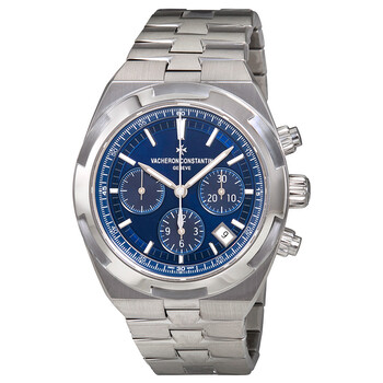 Pre-owned Vacheron Constantin Overseas Chronograph Automatic Blue Dial Men's Watch 5500V/110A-B148